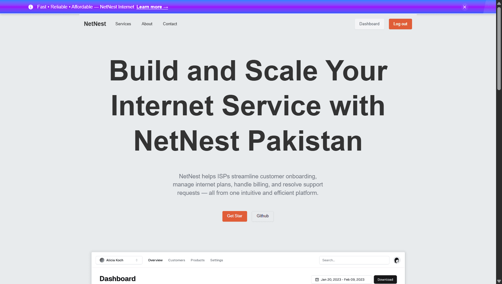 NetNest – ISP E-Commerce Platform