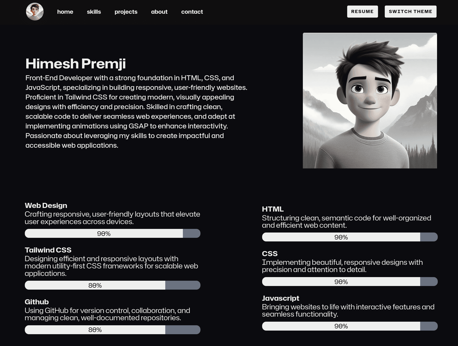 Portfolio V1 preview